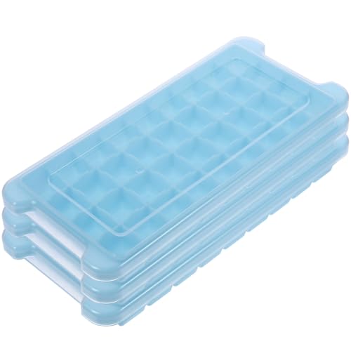 Cabilock 3 piezas molde de cubitos de hielo con tapa miniatura 1