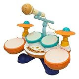 Kinder Schlagzeug Interaktive Unterhaltsame – Tragbare Einstellbare Spiele Musikinstrument, Spielset , Für Geburtstag, Kindergarten Halloween Spielen Reisen Vorschule | Multipurpose Outdoor Indoor Uti