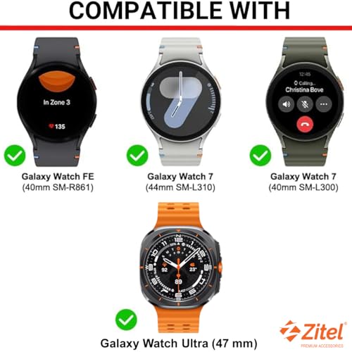 Image of Zitel Charger Compatible with Samsung Galaxy Watch Ultra, Watch 7, FE - Replacement USB Charging Cable 100cm - Black