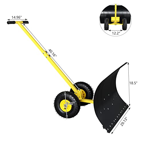 Outvita OV-SNOWPUSHER-71 Snow Shovel With Wheels thumb #2