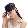 ZIMASILK 100% Natural Silk Eye Mask Blindfold, Adjustable Strap Super-Smooth Soft Sleep Eye Mask for Sleeping with Bag…