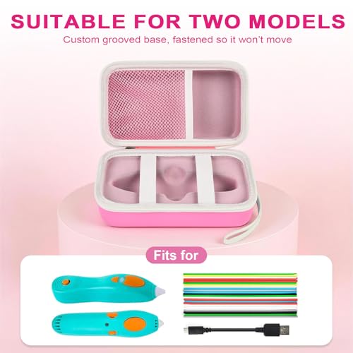 Image of ANKHOH 3D Printing Pen Case for 3Doodler Start+, 72 Pen Refills Included
