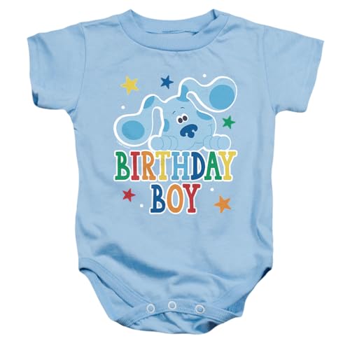 Popfunk Blues Clues & You Birthday Boy Dog Unisex Infant Snap Suit for Baby Light Blue Medium