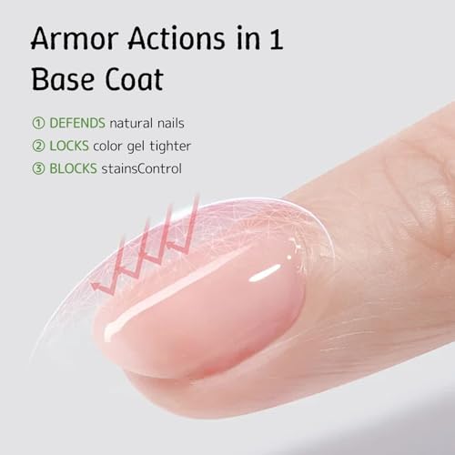 Love Easy Base Coat Gel Polish Set, 2 Pack Clear miniatura 2