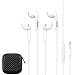 Ofuca 2PACK Premium Earphones/Earbuds/Headphones with Stereo Mic&Remote Control for iPhone iPad iPod Samsung Galaxy and More Android Smartphones (2Pack White)