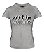 Candymix Shopping Évolution T-Shirt Femme, Taille Medium, Couleur Gris Chiné