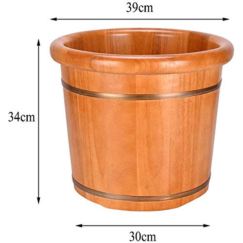 Spa de pies de acero inoxidable y madera 39 cm diámetro miniatura 2