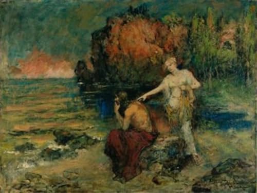 Tableau Toile Iphigénie Auf Tauris Ferdinand Laeeke 60x90cm