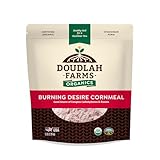 Organic Red Cornmeal - Heirloom Red Dent Corn 5 lb - Non-GMO, USDA Organic, Certified Clean, Glyphosate Free - Biodynamic & Regeneratively Farmed Ground Cornmeal for Baking, Cornbread, & Tortillas By Doudlah Farms