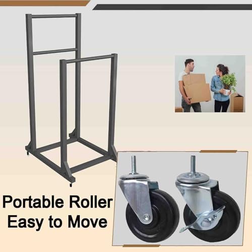 Scaffale portaoggetti con ruote – Carrello organizer per impieghi gravosi per magazzini e fabbriche
