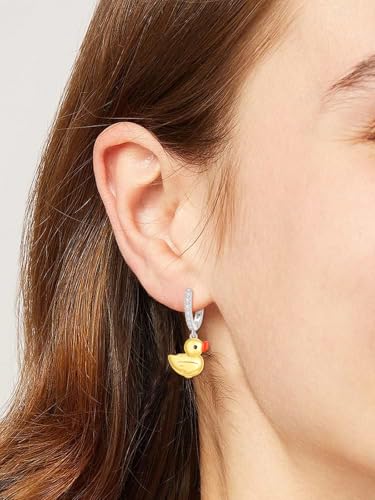 Silver Hoops Earrings for Women 925 Sterling Silver Hoop Animals Dangle Earrings Hypoallergenic Sleeper Huggie Earring4