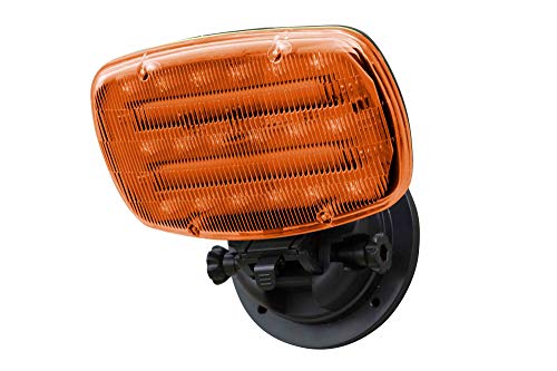 Led Strobe Light (Battery Powered) With Adjustable Locking Magnetic Base - Amber Lens - Sl-Alm-A #TOP2