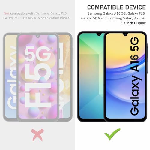 Image of Mr.Shield Top-Notch HD+ Tempered Glass Screen Protector Guard for Samsung Galaxy A17 5G / A16 5G / F16 / M16 / A26 5G (6.7 Inch), 9H Hardness, Military Grade Protection, Easy Installation kit