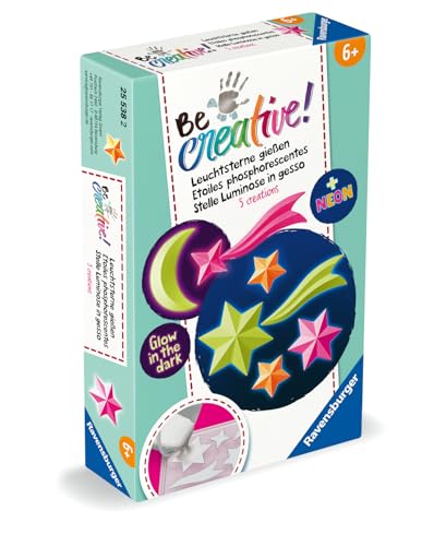 Ravensburger – Be Creative – Mini Plâtre Phosphorescent – 10 créations en plâtre – Décoration – Loisir créatif – Activité détente et créative – Dès – 25538 - vue 3