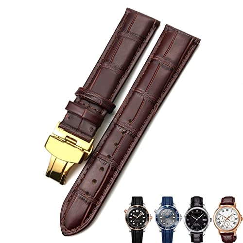 Bracelet montre cuir marron 22mm parfait pour vos tenues habillées ou casual