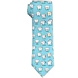 Jedenkuku Dentist Tooth Funny Tooth Cute Men'S Novelty Necktie Ties Funny Neckties Fashion Neck Ties Wedding Business Party Gifts