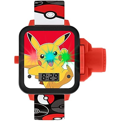 Pokemon Unisex Kid's Digital Watch with Strap Cover