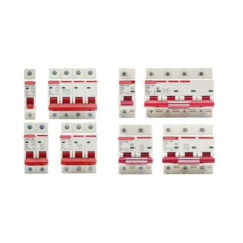 Mini disjoncteur DZ47 2P 6KA pour rail DIN protège contre surcharge et court-circuit