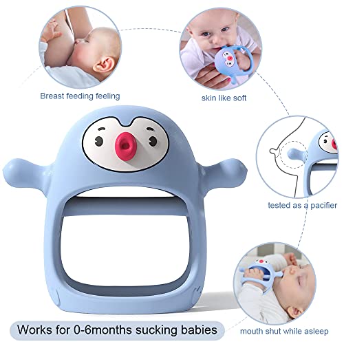 image for Smily Mia Smily Mia Penguin Teethers, Silicone TeethingToys for Babies