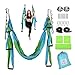 ZEAL'N LIFE Yoga Swing, Aerial Silks, Yoga Hammock for Outdoor Inversion Therapy Flying Sling Set, Aerial Yoga Hammock, Yoga Swings For Indoor Use with Ceiling Mount Accessories (Yoga Swing Green)