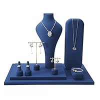 efbi ネックレス　ベルギー　コスチュームジュエリー　set ケース付き Amazon｜宝石の塔 ジュエリーディスプレイバストセット ブルー