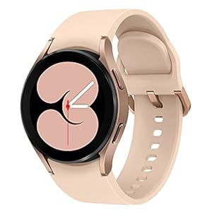 Samsung Galaxy Watch4, Runde Bluetooth Smartwatch, Wear OS, Fitnessuhr, Fitness-Tracker, 40 mm, Gold (Deutche Version)