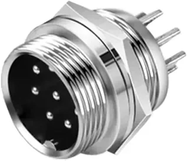 10 Pcs GX12 2/3/4/5/6/7 Pin Male + Female Circular Aviation Socket Plug Wire Panel Connector Fixed Rear Nut(Size:2P Female)
