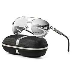 Silver Frame White Mirrored Lenses