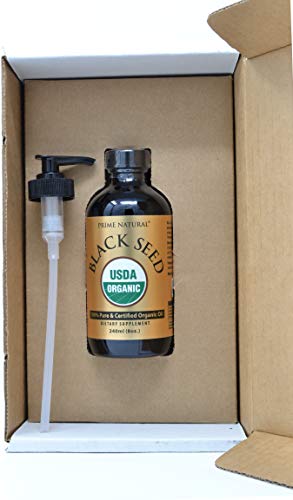 image for PRIME NATURAL Organic Black Seed Oil 8oz | Cold Pressed Unrefined High
