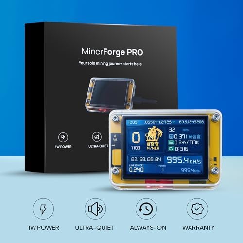 Mineblock™ Miner Forge PRO 2.0 BTC Solo Miner USB-C LCD Display — view 8