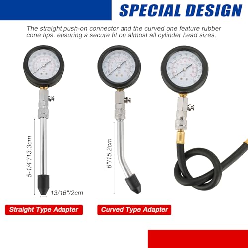 image for NYXOVA Compression Tester Automotive Tool Petrol, Gas Engine Compressi