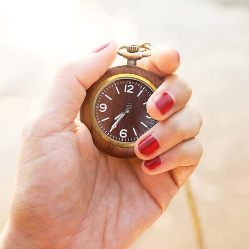 Reloj de bolsillo de aleación antiguo Uonlytech estilo vintage preciso y elegante 4