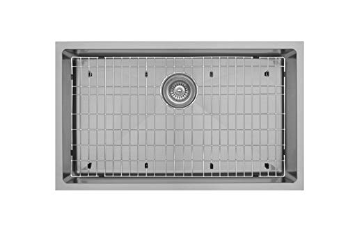 Karran El-75-Pk1 30" Undermount Large Single Bowl Stainless Steel Kitchen Sink Kit #TOP7