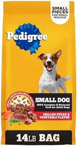 Pedigree Dry Dog Food for Adult Small Dogs, Grilled Steak and Veg...