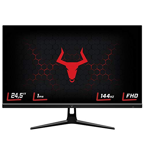 Preisvergleich Produktbild Itek Taurus GGF - 24,5" Flat, 1920x1080, TN, 144Hz, 16:9, 1ms OD, 2xHDMI, DP, USB, Speaker, HDR, G-Sync, FreeSync, schwarz