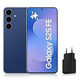 Samsung Galaxy S25 FE, Smartphone Android 5G avec Galaxy AI, 128 Go, Chargeur secteur rapide 25W inclus, Smartphone dverrouill, Bleu Nuit, Version FR