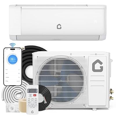 GarveeHome SEER 18.5 12000BTU 230V Mini Split Air Conditioner | Energy-Efficient Inverter AC System with WiFi, Remote Control & Easy Installation Kit for Rooms Up to 750 Sq.Ft