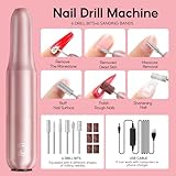 PEACECOLOR 66 Pcs Gel Nail Polish with UV Lamp and Drill, Gel Nail Kit Starter Kit 35 Colours Red Pink Blue Gel Polish Glossy Matte and Glitter Top Base Coat Manicure DIY Home Gifts for Women - Image 2