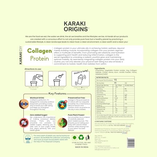 Image of Vegan Collagen Protein Powder | Coorg Coffee - Mocha Melt Flavour | Pack of 2 x 675g | 30 Days Supply | 28g Protein per Serving | 6000mg Collagen Peptides, BCAA & Essential Amino Acids | UNISEX