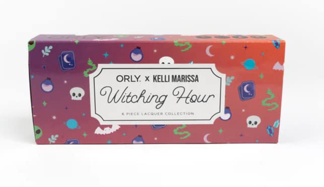 NEW Orly x Kelli Marissa "Witching Hour" 6 Piece Lacquer 2022 Halloween Collection 6 x 18ml Nail Polish Set