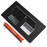 Double Surface : Conçu avec deux surfaces de cuir PU de rugosité différente, un côté est plus lisse et l'autre plus rugueux, vous pouvez ajuster les deux côtés du tapis de table à tout moment en fonction de vos besoins.