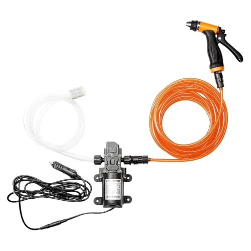 Bomba de lavado de coches, a presión portátil para coche | Pulverizador portátil con bomba de agua de lavado de autos 160PSI, a presión eléctrica, lavadoras de acero inoxidable