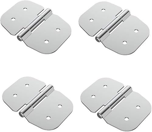 Hinges, 4 Pieces of Stainless Steel Electrical Mechanical Equipment Cupboard Hinges
