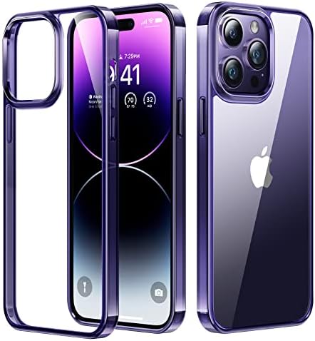 TORRAS 100% Clear Diamond iPhone 14 Case/iPhone 13 Case [Industry NO.1 Anti-Yellow] [5.0 Military Shockproof] Slim Thin iPhone 14/13 Phone Case Shockproof Protective Hard iPhone 14/13 Phone Cover
