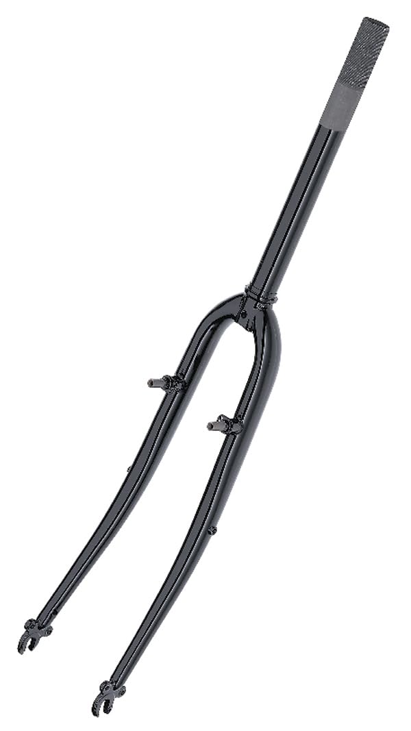 Point - Horquilla de trekking (1 1/8", rosca de 70 mm), color negro