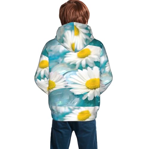 Daisy Flowers Kid Hoodies Boys Sweatshirts Girls Pullover with Pocket4
