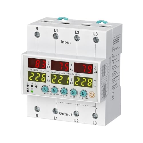 Relais AVR-XXTF protège vos équipements triphasés 3x380V contre les variations 100A