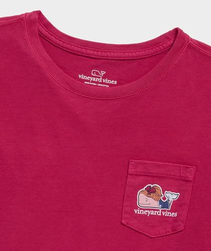 vineyard vines Girls Garment-Dyed Glitter Team Spirit Whale Short-Sleeve Pocket Tee4