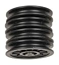 FITRXX Fitness Exercise Cable Machine Attachments Solid Nylon Gym Pulley 4-inch with Inbuilt Bush and Bearing for Full Smoothness (Black) Pack of 12 gallery image