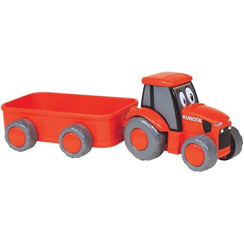 NewRay Pre-School Kubota Lil' Orange Farm Tractor and Wagon